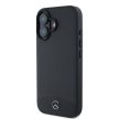 Mercedes Leather Urban MEHCP16MARMBK iPhone 16 Plus 6.7" eredeti bőr tok, fekete