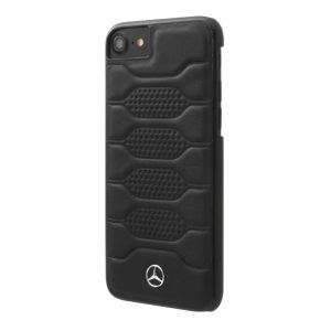 Mercedes-Benz iPhone 7 Plus Pattern I Leather Hard (MEHCP7LPGRBK) hátlap, tok, fekete