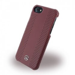   Mercedes-Benz iPhone 6/6S/7/8 Stripes II Perforated Leather (MEHCP7PEVSRE) hátlap, tok, piros