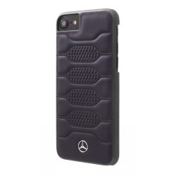   Mercedes-Benz iPhone 6/7/8 Pattern I Leather Hard (MEHCP7PGRNA) hátlap, tok, sötétkék