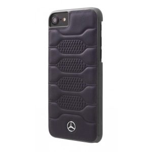 Mercedes-Benz iPhone 6/7/8 Pattern I Leather Hard (MEHCP7PGRNA) hátlap, tok, sötétkék