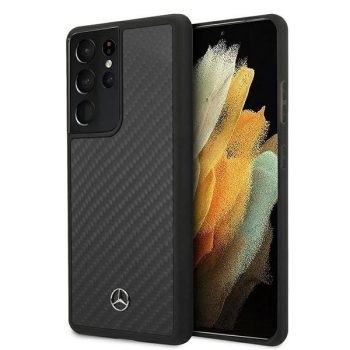   Mercedes MEHCS21LSILBK S21 Ultra G998 hátlap, tok Silicone Line, fekete