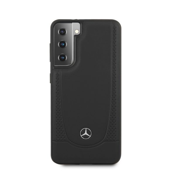 Mercedes-Benz Samsung Galaxy S21 Leather Urban eredeti bőr (MEHCS21SARMBK) hátlap, tok, fekete