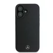 Mercedes MEHMP16S23RBARK iPhone 16 6.1" cárny/fekete kemény tok Texturált és sima bőr MagSafe