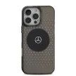 Mercedes-Benz PC/TPU Star Pattern MagSafe Case (MEHMP16X23HCPK) iPhone 16 Pro Max Magsafe kompatibilis, hátlap, tok, fekete