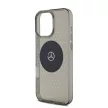 Mercedes-Benz PC/TPU Star Pattern MagSafe Case (MEHMP16X23HCPK) iPhone 16 Pro Max Magsafe kompatibilis, hátlap, tok, fekete