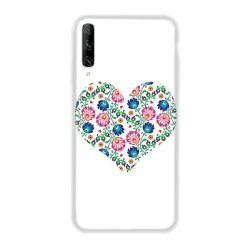   Casegadget Huawei P20 Lite (2019) White Heart, hátlap, tok, mintás, színes