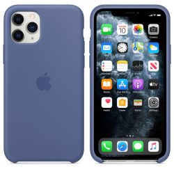   Apple gyári iPhone 11 Pro szilikon hátlap, tok (bontott doboz), kék
