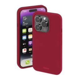   Hama Magsafe Magcase Finest Feel Pro iPhone 14 Pro, magsafe kompatibilis hátlap, tok, piros