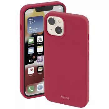   Hama Magsafe Magcase Finest Feel Pro iPhone 14 Plus, MagSafe hátlap, tok, piros