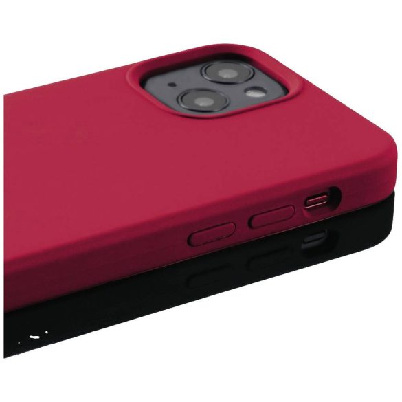 Hama Magsafe Magcase Finest Feel Pro iPhone 14 Plus, magsafe kompatibilis hátlap, tok, piros