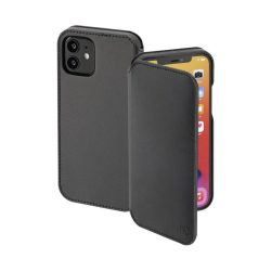   Hama Magcase Finest Sense Phone Bag Case iPhone 12/12 Pro, magsafe kompatibilis oldalra nyíló tok, fekete