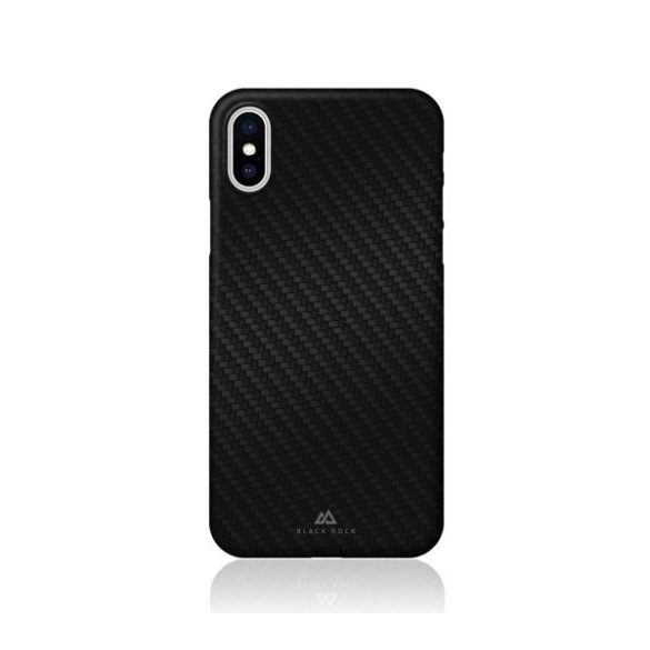 Hama Black Rock Ultra Thin Iced Carbon Case iPhone X/Xs, hátlap, tok, fekete