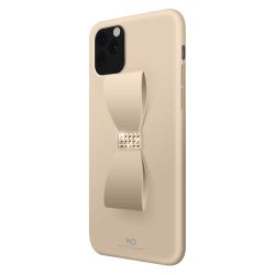   Hama White Diamonds Bow 18 Carated Swarovski Crystals Case iPhone 11 Pro, hátlap, tok, arany