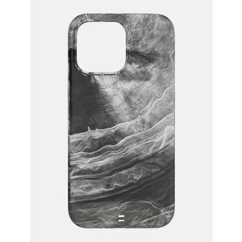   Bodyguardz Carve Marble Magsafe Case iPhone 15 Pro Max MagSafe hátlap + csuklópánt, tok, fekete-fehér