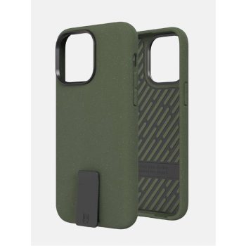   Bodyguardz Motus Clip Case iPhone 14 Pro Max ütésálló hátlap, tok, sötétzöld