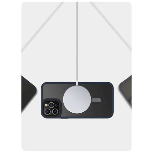 Tech-Protect Magmat MagSafe iPhone 12/12 Pro hátlap, tok, fekete