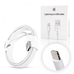   Apple gyári iPhone lightning adat és töltő kábel ME291ZM/A, dobozos, 0.5m, fehér