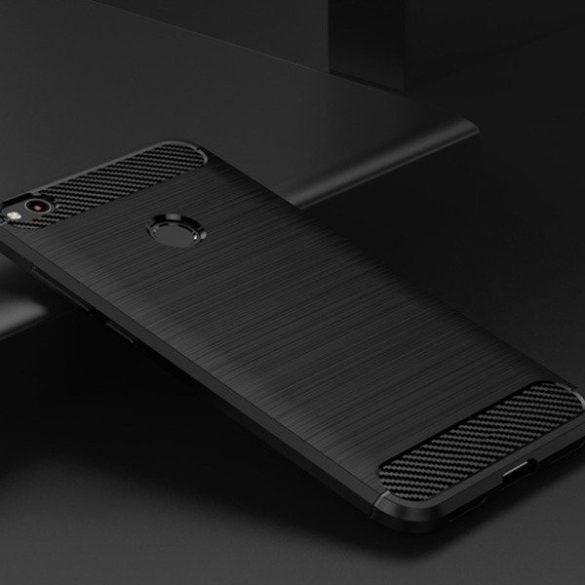 Carbon Case Flexible Huawei P20 Lite (2019) hátlap, tok, sötétkék