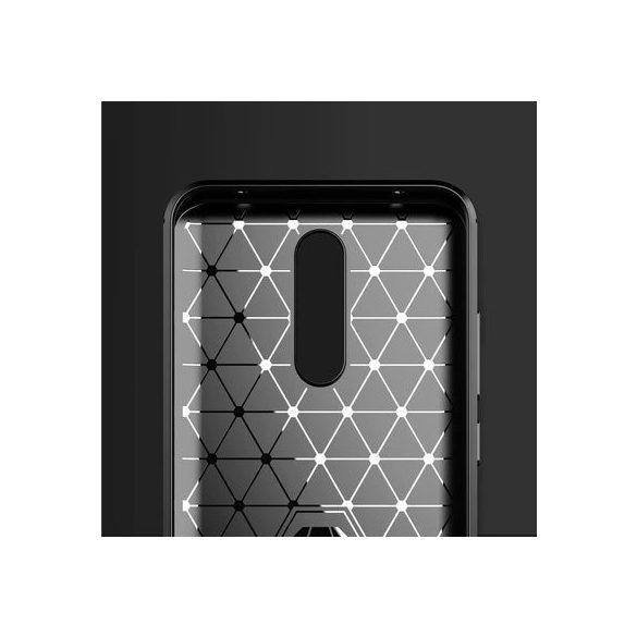 Carbon Case Flexible Xiaomi Redmi 8 hátlap, tok, fekete