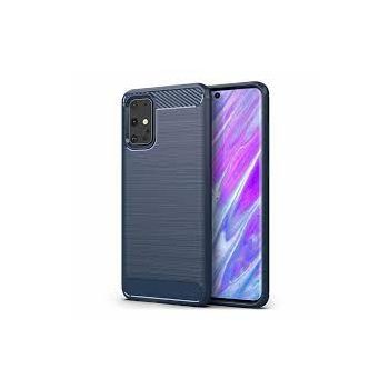   Carbon Case Flexible Samsung Galaxy S20 Plus hátlap, tok, sötétkék