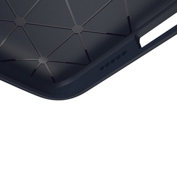 Carbon Case Flexible Samsung Galaxy S10e hátlap, tok, fekete