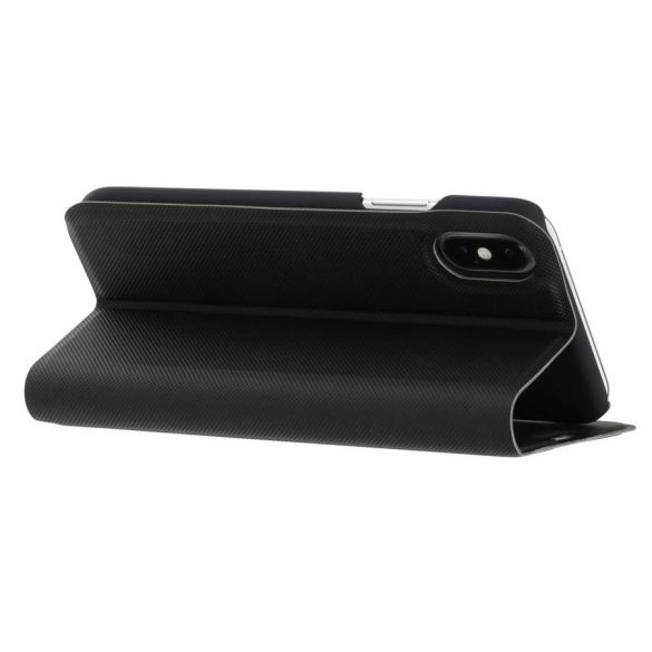 Hama Slim Pro iPhone X/Xs, oldalra nyíló tok, fekete