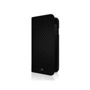   Hama Black Rock Flex-Carbon iPhone 7/8/SE (2020/2022) oldalra nyíló tok, fekete