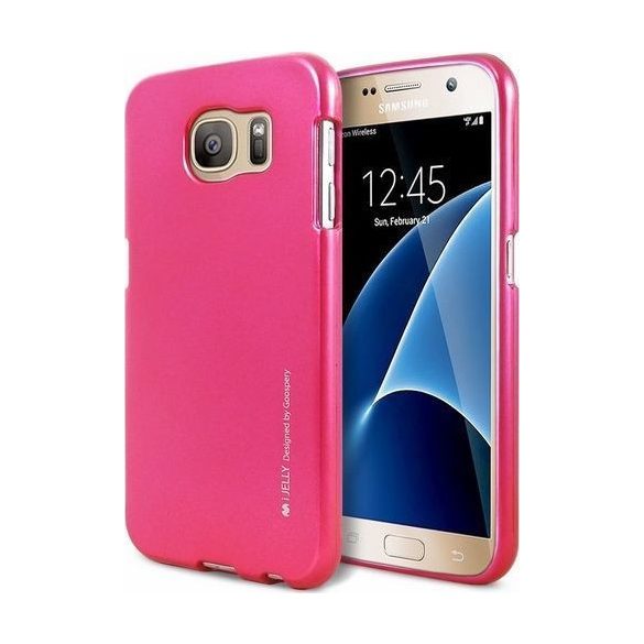 Mercury Goospery i-Jelly iPhone 12/12 Pro hátlap, tok, rózsaszín