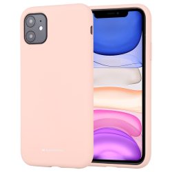   Mercury Goospery Silicone iPhone 13 hátlap, tok, rózsaszín