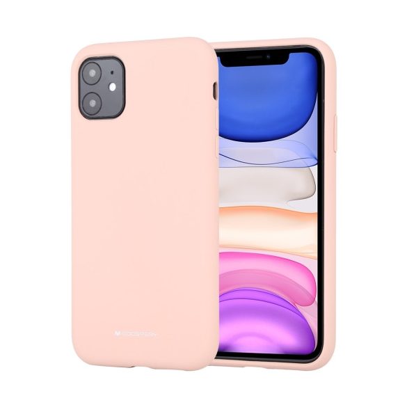 Mercury Goospery Silicone iPhone 13 Pro hátlap, tok, rózsaszín