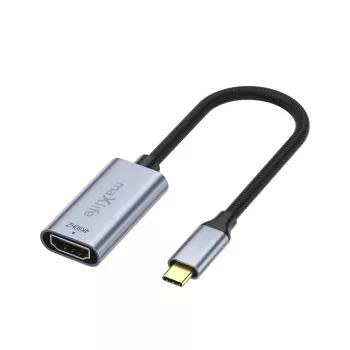 Maxlife MXHC-01 HDMI - USB-C 4K 60 Hz, adapter, fekete