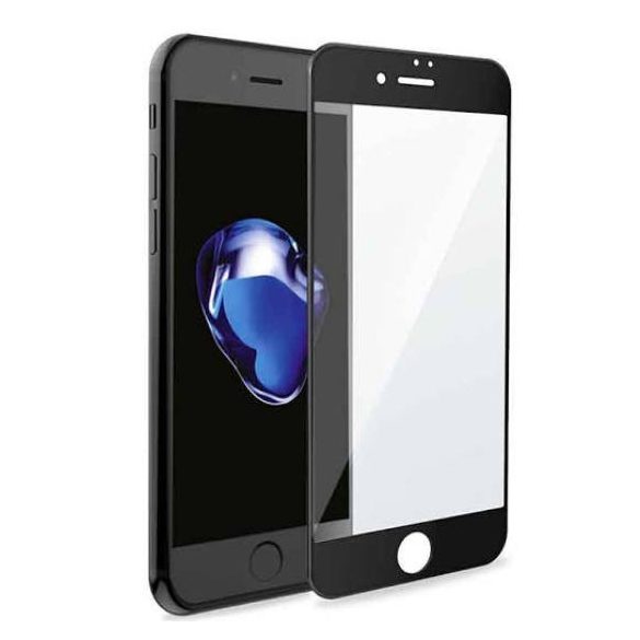 iPhone 6 Plus/7 Plus/8 Plus Glass Screen 5D Full Glue teljes kijelzős edzett üvegfólia, 9H keménységű, fekete