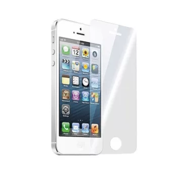   iPhone 5/5S/SE kijelzővédő edzett üvegfólia (2D nem teljes kijelzős sík üvegfólia), 9H, átlátszó