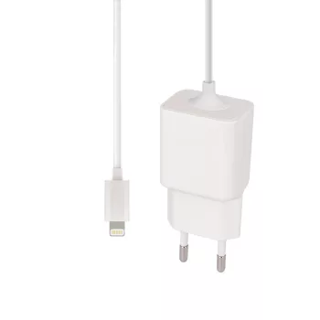   MaxLife MXTC-03 iPhone lightning hálózati töltő és kábel, 1A, 1m, fehér