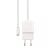 Maxlife MXTC-03 hálózati töltő adapter, gyorstöltő, 2.1A + iPhone USB-C kábel, fehér