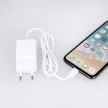 Maxlife MXTC-03 hálózati töltő adapter, gyorstöltő, 2.1A + iPhone USB-C kábel, fehér