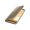 Clear View Case cover Samsung Galaxy S8 oldalra nyíló tok, arany