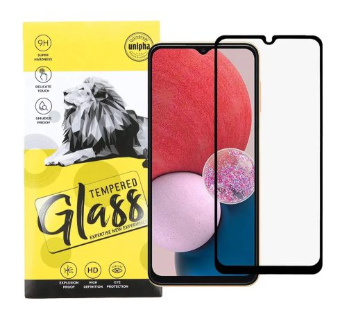 Xiaomi 13T 9D Full Glue teljes kijelzős edzett üvegfólia (tempered glass) 9H keménységű, fekete