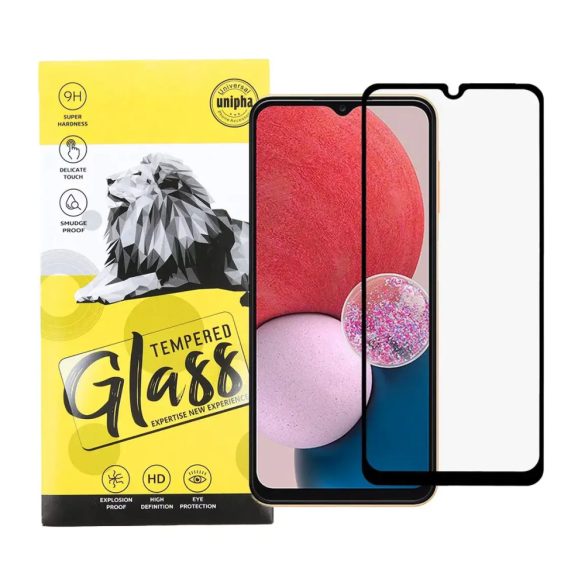 Xiaomi 13T 9D Full Glue teljes kijelzős edzett üvegfólia (tempered glass) 9H keménységű, fekete