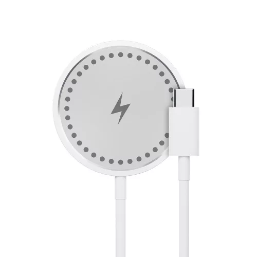 Maxlife MXWC-05 mágneses MagSafe vezeték nélküli töltő, 15W, fehér