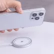 Maxlife MXWC-05 mágneses MagSafe vezeték nélküli töltő, 15W, fehér