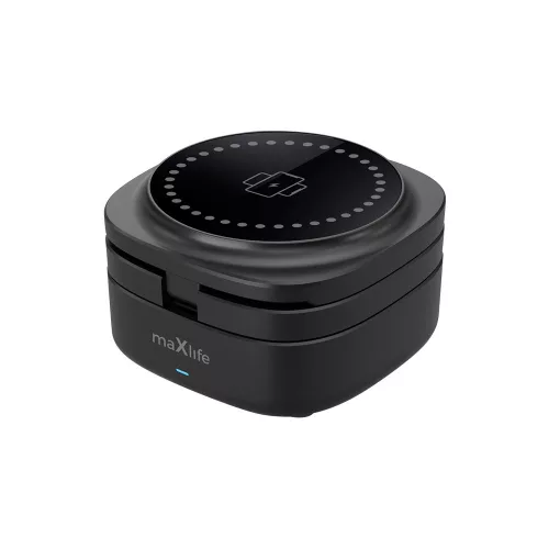 Maxlife MXWC-06 magnetic vezeték nélküli töltő 15W, fekete 3in1