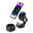 Maxlife MXWC-06 magnetic vezeték nélküli töltő 15W, fekete 3in1