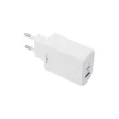 Maxlife MXTC-10-30AC PD QC hálózati töltő 1x USB-C 1x USB 30W, fehér