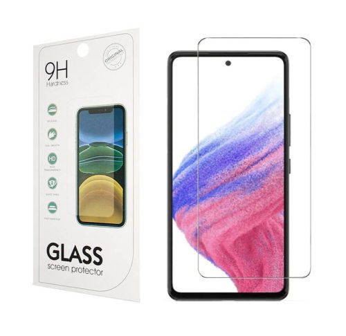 Samsung Galaxy A35 5G kijelzővédő edzett üvegfólia (tempered glass) 9H keménységű (nem teljes kijelzős 2D sík üvegfólia), átlátszó