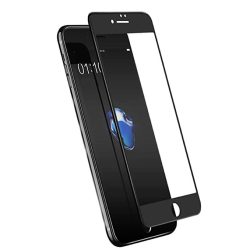   iPhone 7 Plus/8 Plus 5D Full Glue teljes kijelzős edzett üvegfólia, 9H keménységű, fekete