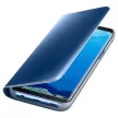 Clear View Case cover Huawei P40 Lite oldalra nyíló tok, kék