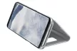 Clear View Case cover Huawei P40 Lite E/Y7P oldalra nyíló tok, ezüst