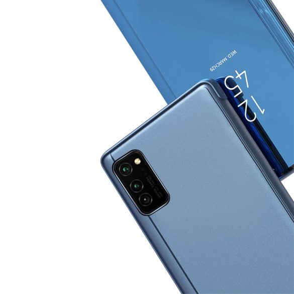 Clear View Case cover Xiaomi Redmi Note 9 oldalra nyíló tok, kék